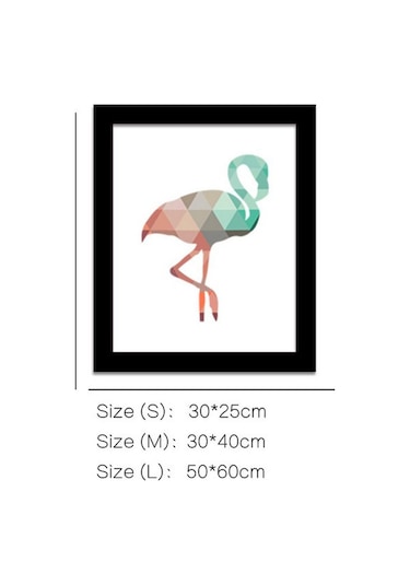 Suntek Tuval Modern Dekor Duvar Sanatı Boyama Resim Flamingo