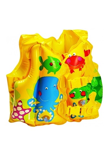 İntex Deniz Yaşamı Desenli Yelek Sarı