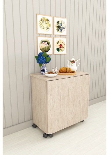 Asra Trend %100 Mdflam 105cm Mutfak Adası Yemek Masası Kahve Köşesi Ma-01 Sidon Çok Renkli