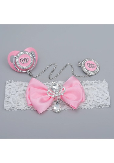 Emzik Tutucu Bling Bpa  Silikon Lüks Emzik Ve Ler İçin Kafa Kahverengi Kahverengi