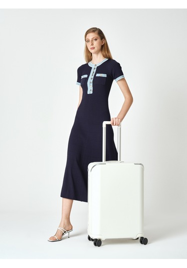 Pierre Cardin Unisex Orta Boy Valiz 04pc7090 Beyaz