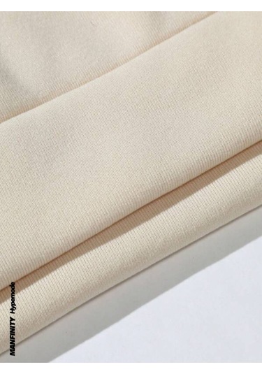 Unisex Bej Sırt Angel Baskı Kapüşonlu Sweatshirt 001