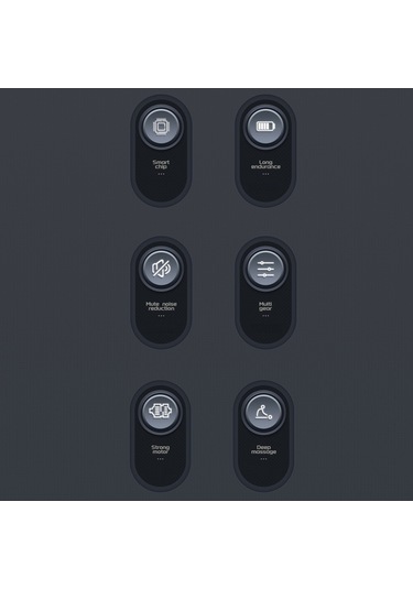 Ruicoo Kas Geliştirici Masaj Aleti - 6 Hız Ayarı İle Derin Kas Rahatlatma, 4 Değiştirilebilir Uç, 1200mah Pil Ve Usb-c Şarj Yeşil Çok Renkli