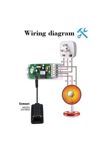 Youmex Sonoff Am2301 Isı Ve Nem Sensörü - Th10/th16 İle Kullanın -40 C/+80 C Aralığı, 0-99.9% Rh Doğruluk, Akıllı Ev İçin