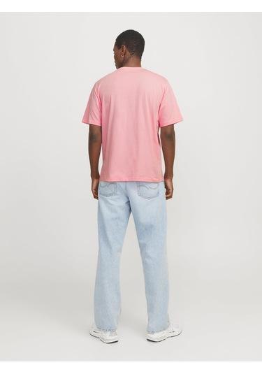 Jack&jones Orıgınals Jorvesterbro Tee Ss Crew Neck Erkek T-shirt Pink