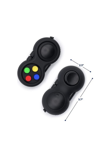 Sakinleştirici Fidget Oyuncak Kontrolü Siyah Çok Renkli