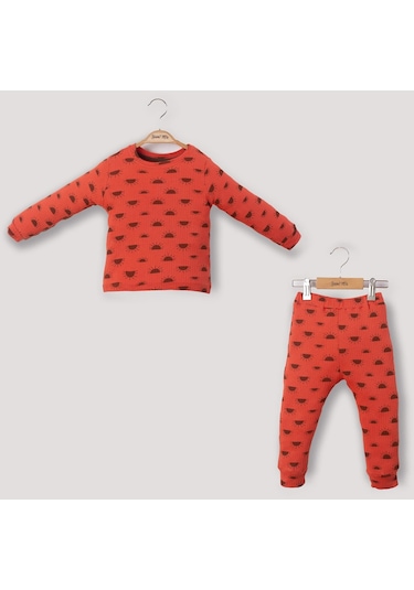 Baskılı Fitilli Çocuk Alt Üst Takım 001