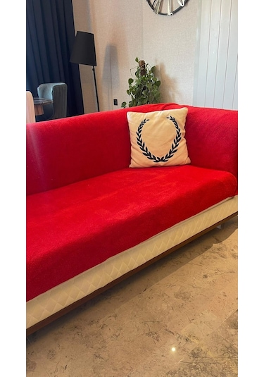 Mulberry Wellsoft Koltuk Örtüsü 220 x 230 CM Kırmızı