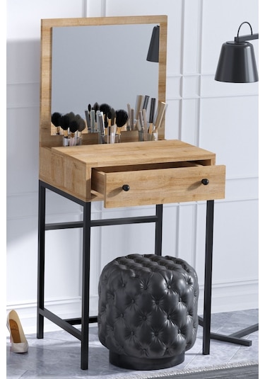Decormet Mary Mini Makyaj Masası Safir Meşe Safir Meşe