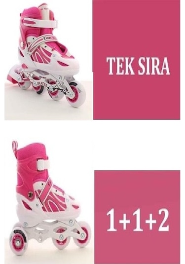 Dört Tekerlekli Arka Frenli Alıştırma Pateni