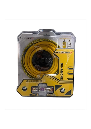 Soundmax Sx-awg42 4ga Oto Anfi Kablo Seti