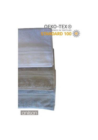 6'lı Boncuk Bej El Havlusu - 50x90 Cm, 225 Gr, %100 Pamuk, Spa Ve Otel Havlusu, Günlük Kullanıma Uygun Bej