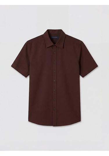 Lc Waikiki Mürdüm Regular Fit Erkek Gömlek