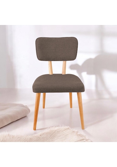 Polly Ahşap Sandalye Kahverengi 4 Adet