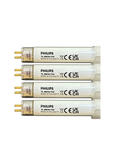 4 Adet Philips 8w 765 Beyaz Işık 6500k G5 Duylu T5 Floresan
