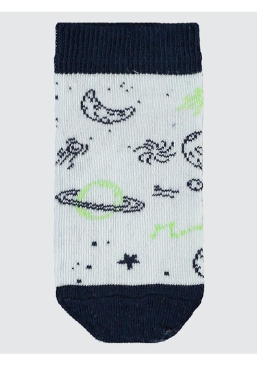 Civil Boys Erkek Çocuk 3'lü Patik Çorap 2-12 Yaş Beyaz Beyaz