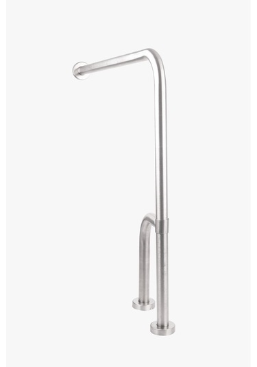 Yaşlı Hasta Engelli Paslanmaz Döner Ayaklı Tutunma Barı Gri