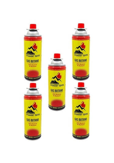 Campıng Tıme Bütan Propan Kamp Gaz Kartuşu 227gr 400ml 5adet Camp Sarı