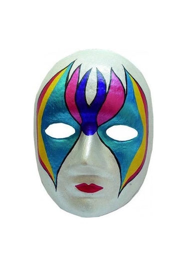 30 Adet Karton Boyanabilir Maske