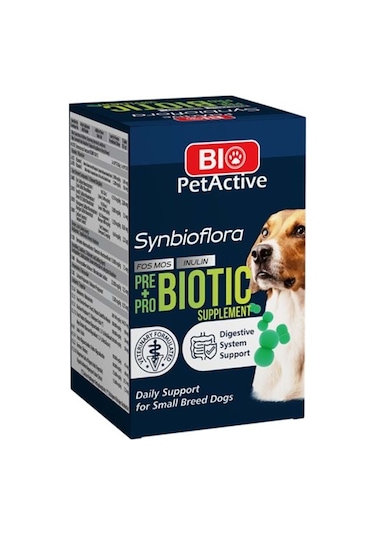 Bio Petactive Biotic Probiyotik Küçük Irk Köpek  İçin 60 Tablet 30 G