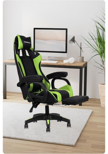 Fashcolle Dynamic Green Masajlı Oyuncu Koltuğu Yeşil