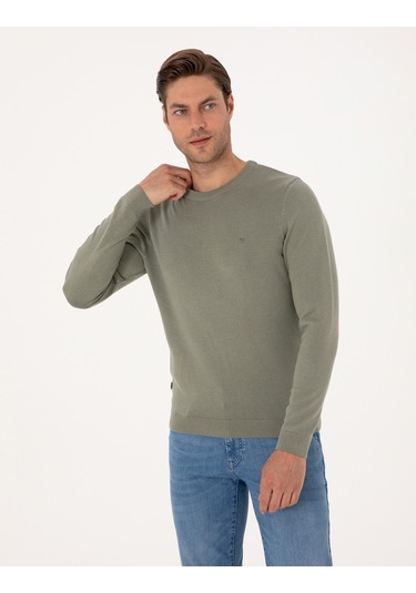 Pierre Cardin Erkek Açık Yeşil Kazak /triko 50314192-vr255 Açık Yeşil