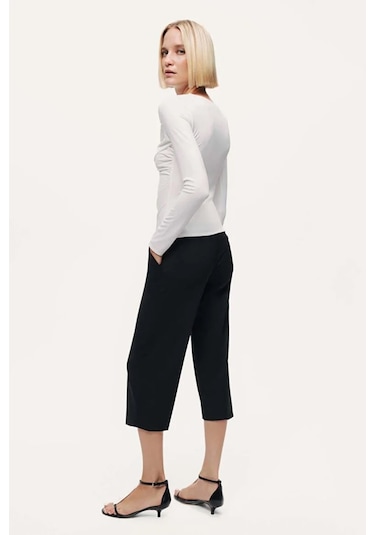 Drape Detaylı Bluz Nocturne Ekru