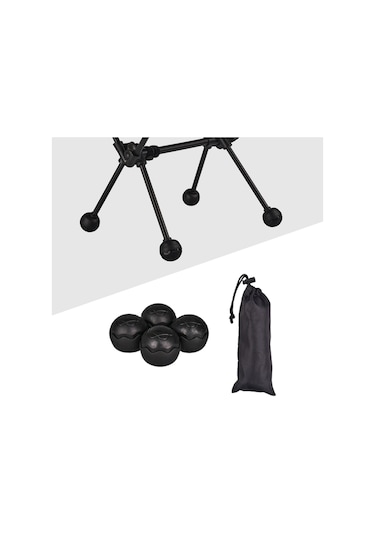 Suntek 4 Adet Ay Sandalye Ayak Kılıfı Kaymaz Sessiz Şok Emici Siyah