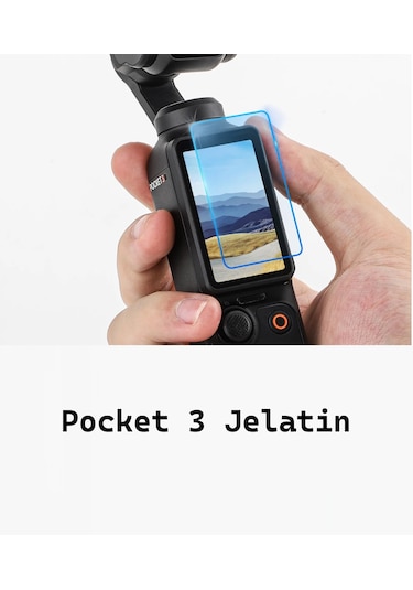 Djı Osmo Pocket 3 Uyumlu Ön 6 Adet Şeffaf Ekran Koruyucu Nano Jel