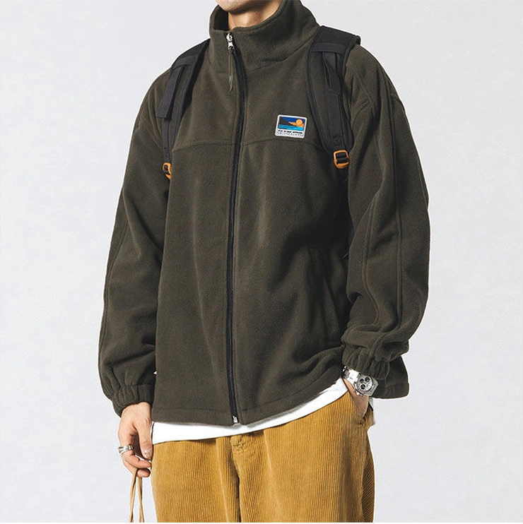 Snapbuy Rahat Kesim Erkek Polar Ceket Yeşil