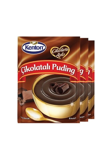 Kenton Çikolata Aşkı Çikolatalı Puding 3 x 100 G