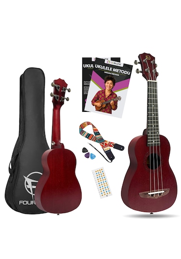 Fourtune Elio UKS-21RD Soprano Ukulele Maun Hakiki Ağaç (ÖZEL SERİ)