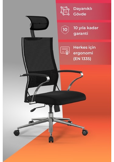 Ergolife Sit Air-180 Ergonomik Yönetici Koltuğu / Ofis Sandalyesi - 574.5d.40.2a2 Çok Renkli