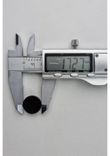 Küçük Boy Akrilik Deliksiz Düz Siyah Hırka Çeket Yelek Düğmesi 5 Adet