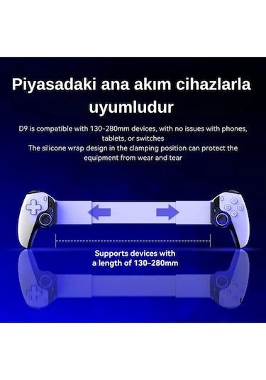 Telefon Switch Dönüştürücü Bluetooth Oyun Kolu Gamepad D9