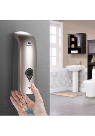 Novahub 300ml Duvar Montaj Sabunluk - Şık Beyaz/gri/altın Şampanya, Pratik Tasarım Şampanya Altın