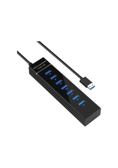 Plentiful 7 Port Usb Çoğaltıcı Usb 3.0 Hızlı Aktarım 1 Metre Kablo Usb Hub Çoğaltıcı
