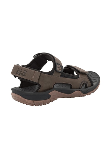 Jack Wolfskin Lakewood Cruıse Erkek Outdoor Sandalet Dark Wood Çok Renkli