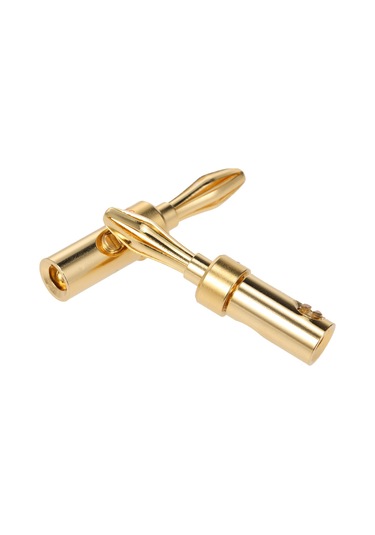 Mufunye 5 Çift 24k Altın Kaplı Muz Şarjı, Ses-video Amfi Hoparlör Kabloları İçin Dayanıklı Bağlayıcı