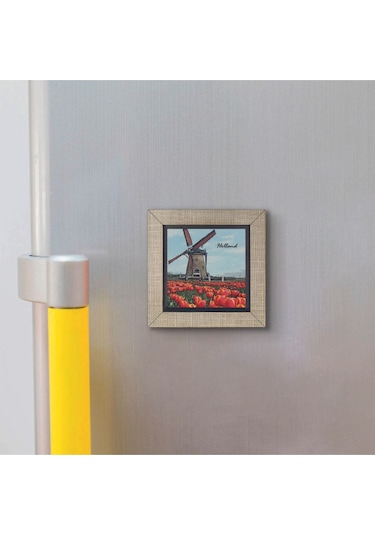 Hollanda Görseli Baskılı Mdf Magnet 7x7 190