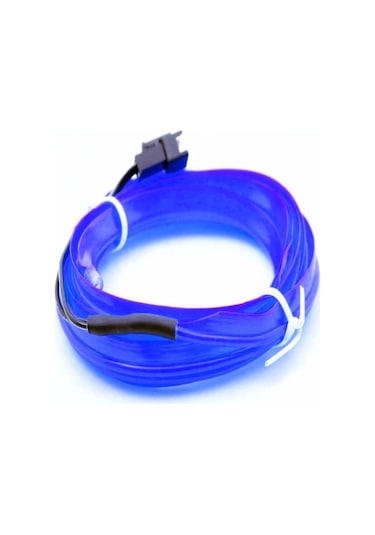 Her Araca Uyumlu Universal İp Neon Led - Mavi Renk 2 Metre 12v