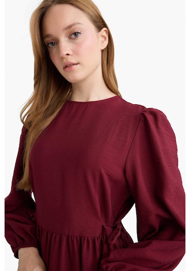 Defacto Regular Fit Bisiklet Yaka Aerobin Uzun Kollu Maxi Elbise E5261ax25aubr115 Bordo Defacto Regular Fit Bisiklet Yaka Aerobin Uzun Kollu Maxi Elbise E5261ax25aubr115 Bordo
