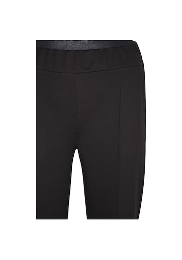 Hesna Kadın Nazlı Kışlık Büyük Beden Astarsız Siyah Pantolon Siyah