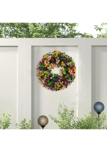 Suntek Ön Kapı Çiftlik Evi Çelenk Için İlkbahar Yaz