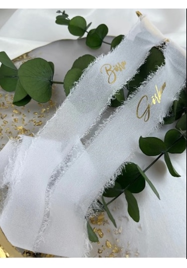 İsimli Söz Nişan Kurdelesi - İpek Kurdele B-1