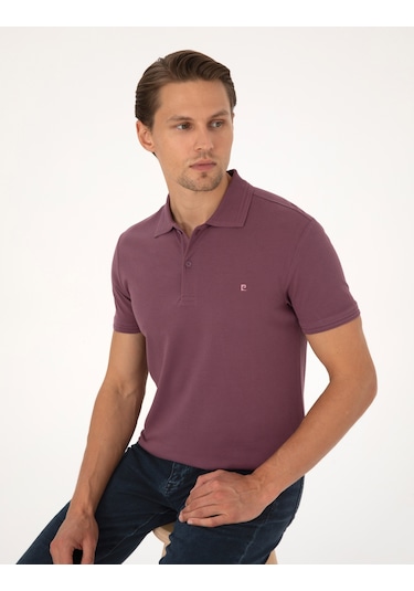 Pierre Cardin Erkek Mor Tişört Basic 50325323-vr038 Mor