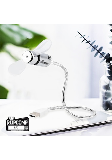 Ropcomp Mini Usb Led Fan + Type-c Dönüştürücü 1