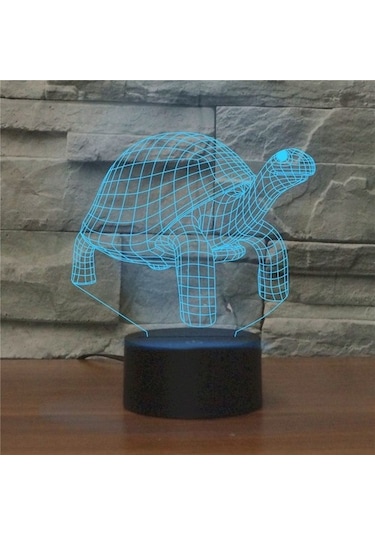 Metabagua Kaplumbağa Gece Lambası, Usb Ve Çok Renkli Ieqt9h Renkli