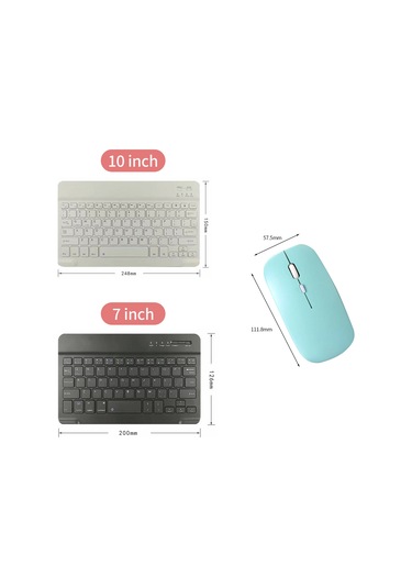 Springsun "ultra İnce Kablosuz Klavye - İphone Uyumlu, İpad Ve Bilgisayarlar İçin Uzun Pil Ömrü İle 44 Saat Kullanım"