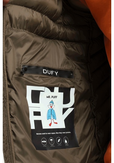 Haki Kapitone Slim Fit Erkek Mont-25285 Haki